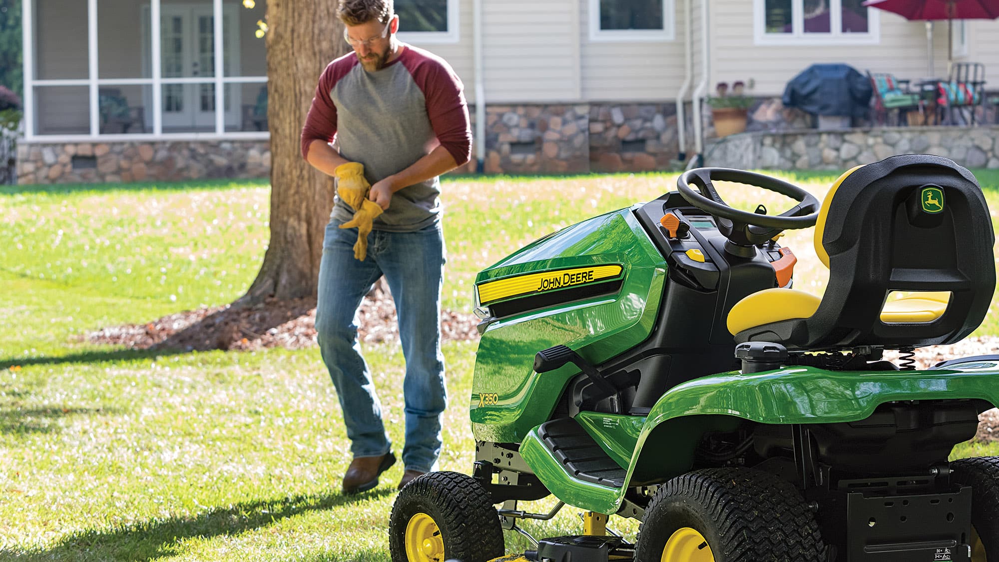 New John Deere X354 42" Four-Wheel Steer