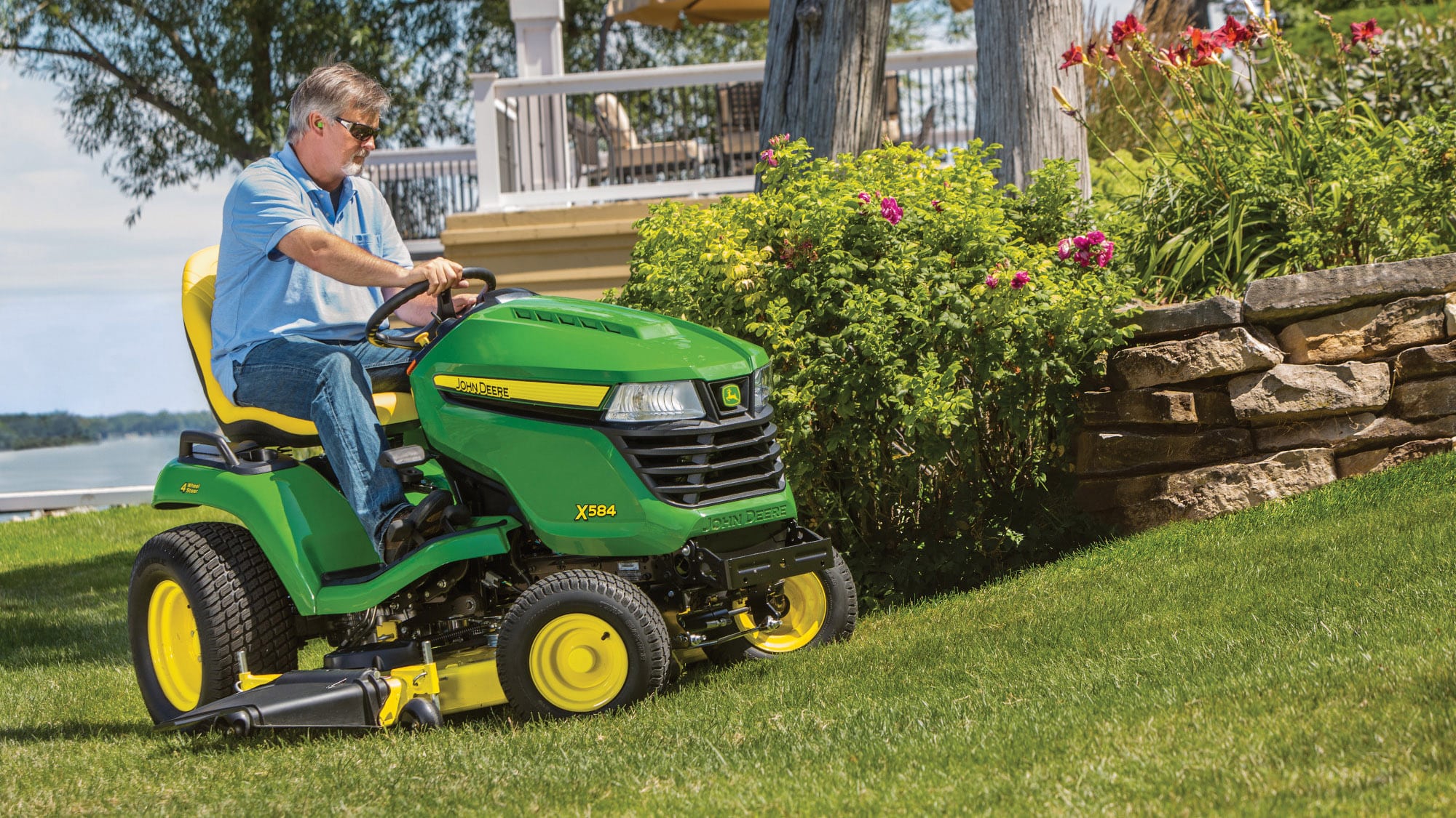 New John Deere X584 54" Four-Wheel Steer